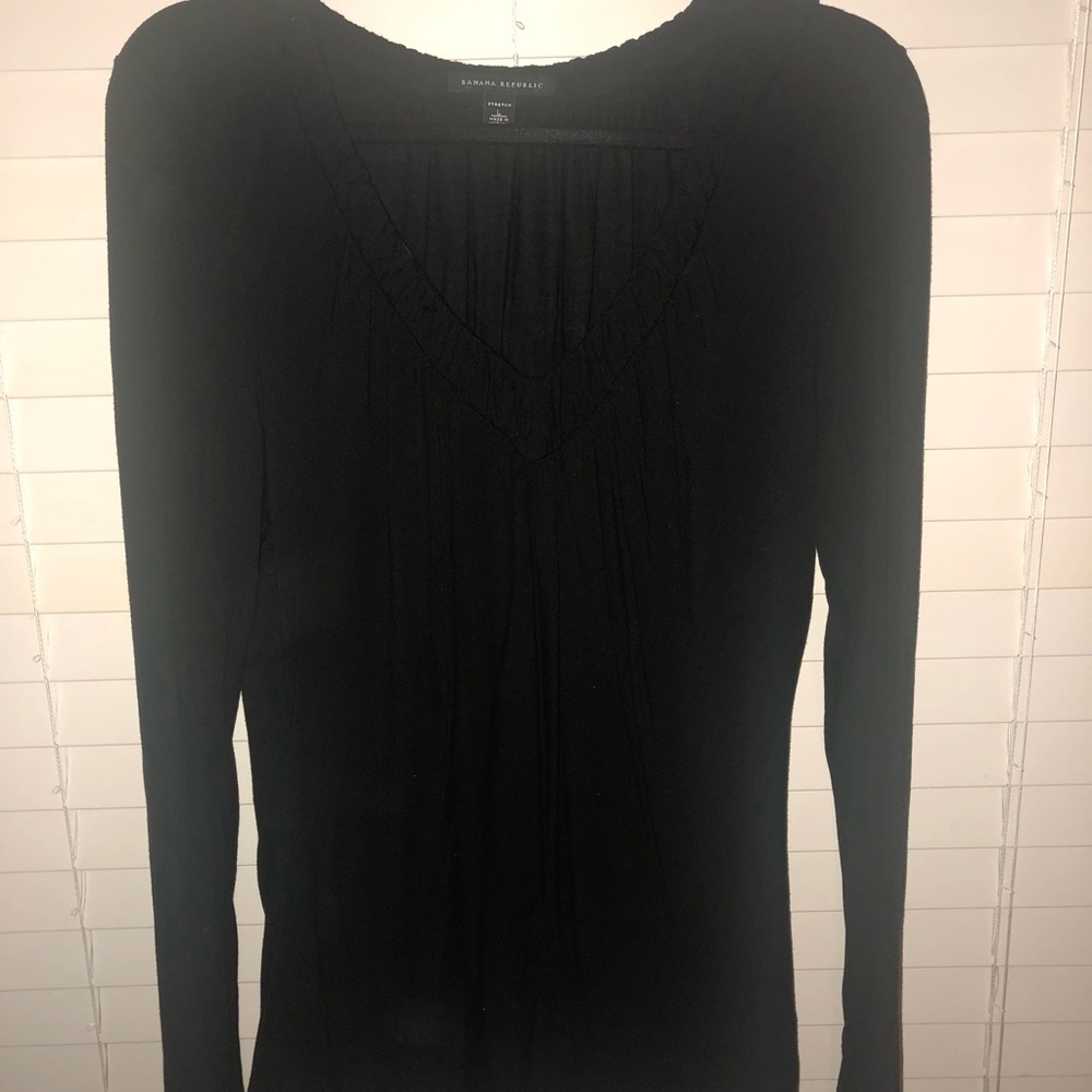 Banana Republic Black Long Sleeved Top